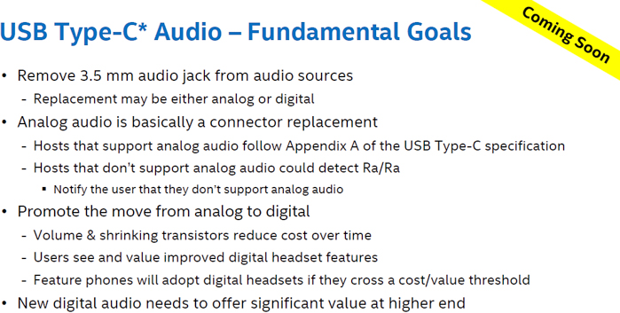 intel usb c audio fundamental goals