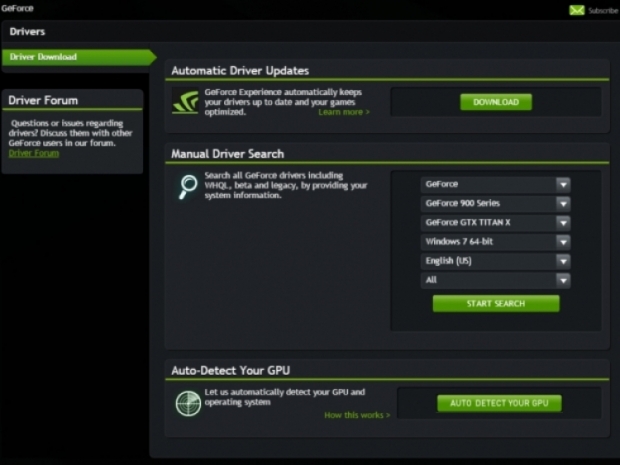 Nvidia releases Geforce 353.62 WHQL drivers