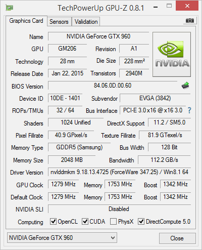 960 evga ssc gpuz