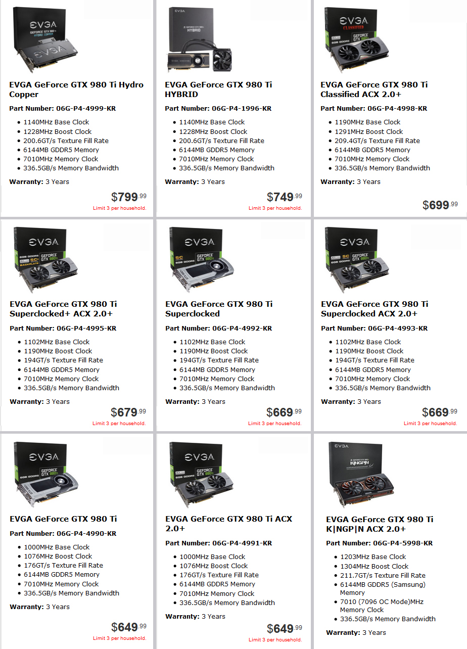 evga 980 ti portfolio new