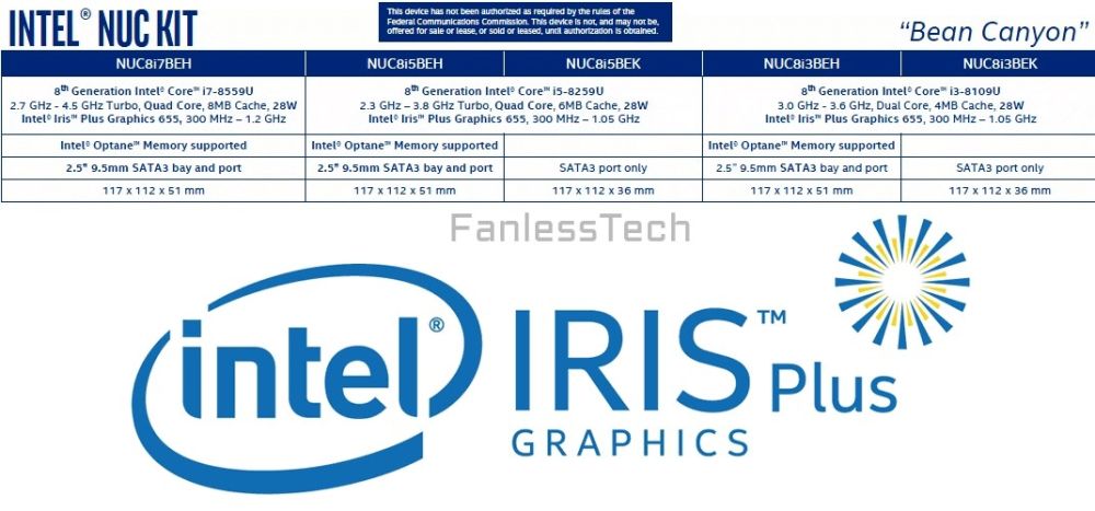 intel fanlesstechNUC 1