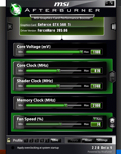 evga 448 cores burner oc