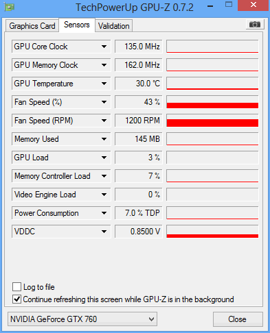 gtx 760 sc acx idle gpuz