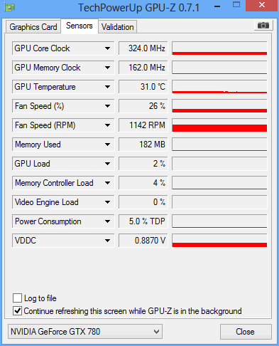 gpuz gainward gtx 780 idle tmp
