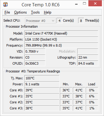 kfa2 780ti hoff - CPU - idle