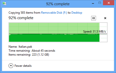 Kingston DataTraveler Ultimate 3 G3 32GB crysis3 copy from usb test USB2.0
