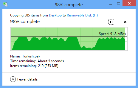 Kingston DataTraveler Ultimate 3 G3 32GB crysis3 copy to usb test USB3.0
