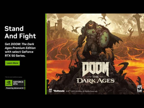 Nvidia announces DOOM: The Dark Ages Bundle for Geforce RTX 50 series