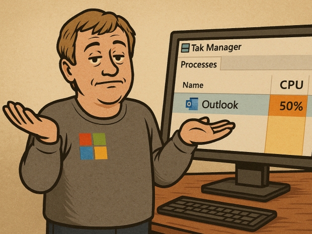 Classic Outlook gobbles CPU